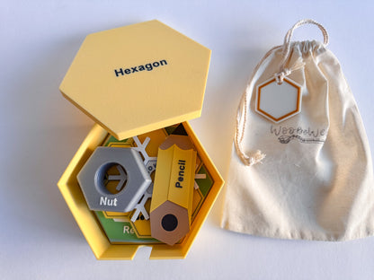 Hexagon Shape Box, Basic Shapes Learning Collection by WooBeWee™