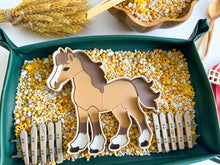 Load image into Gallery viewer, Horse Puzzle with Bio Sensory Play Tray

