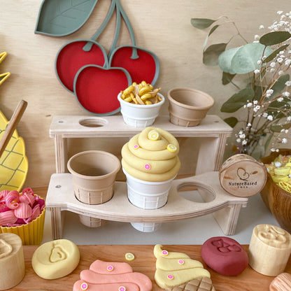 Wooden Ice Cream Cone Stand