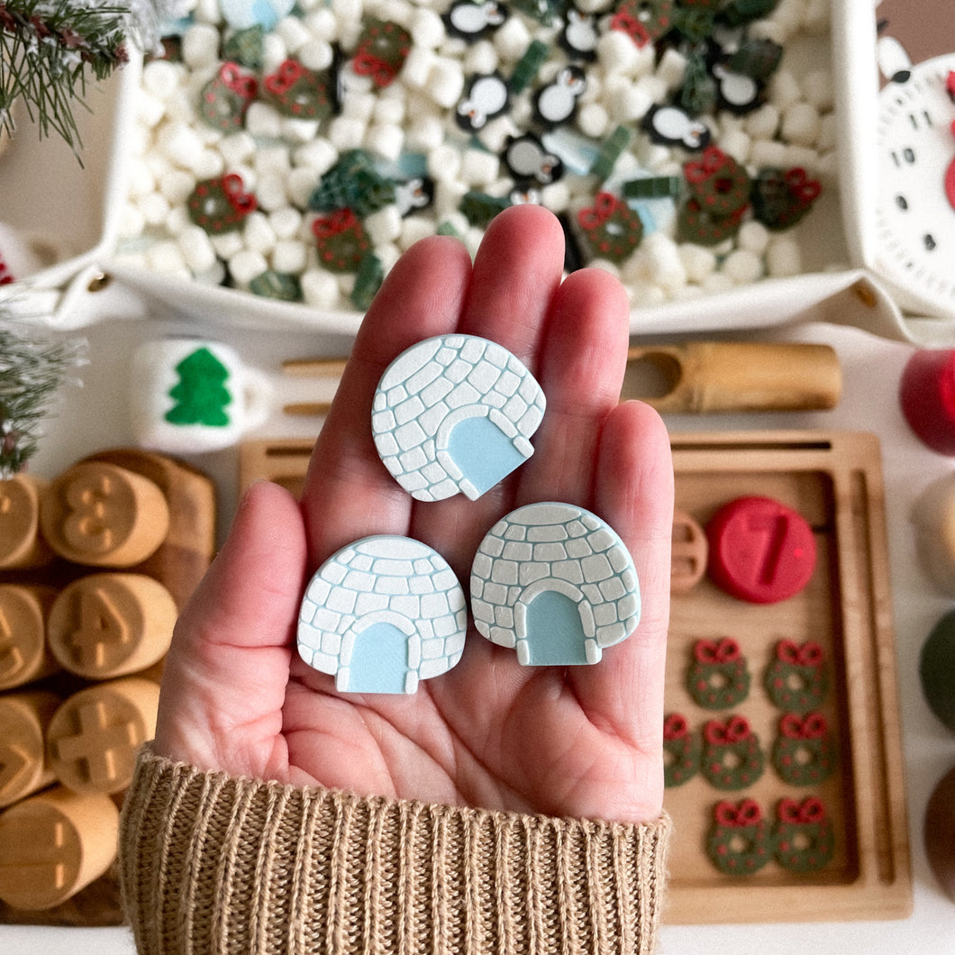 Winter-themed Math Counters set of 10