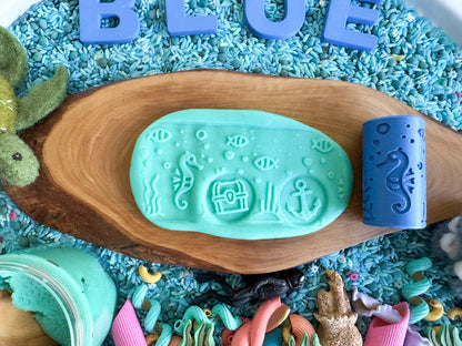 Ocean-Themed 2-in-1 Cube with Roller – A Twist on Classic Dough Play - by inniko