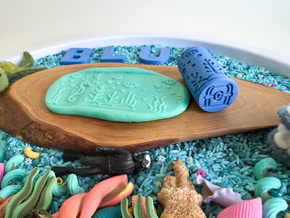 Ocean-Themed 2-in-1 Cube with Roller – A Twist on Classic Dough Play - by inniko