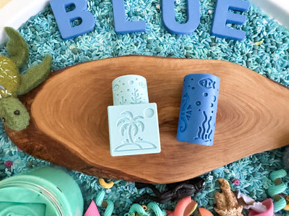 Ocean-Themed 2-in-1 Cube with Roller – A Twist on Classic Dough Play - by inniko