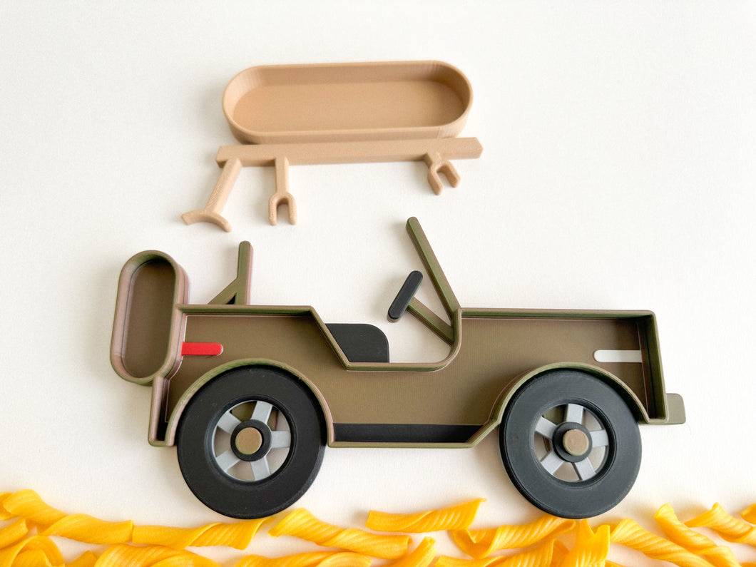 Safari Vehicle with Hard Top and Movable Wheels