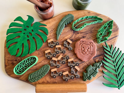 Welcome to the Jungle - Sensory Play Collection -Playdough Cutters and Counters