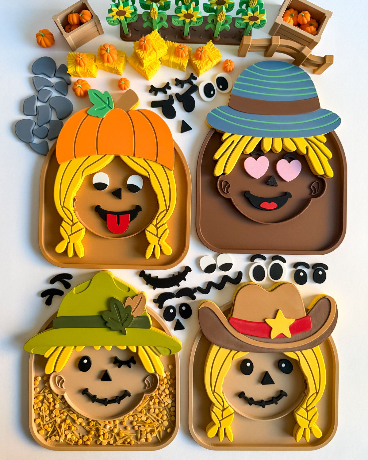 Kind Mind Faces – Dress Up & Feel - Ready to 3D Print STL and 3MF Digital Download