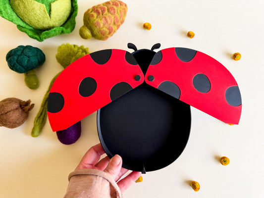 NEW - Ladybug Bio Sensory Play Tray with Moving Wings