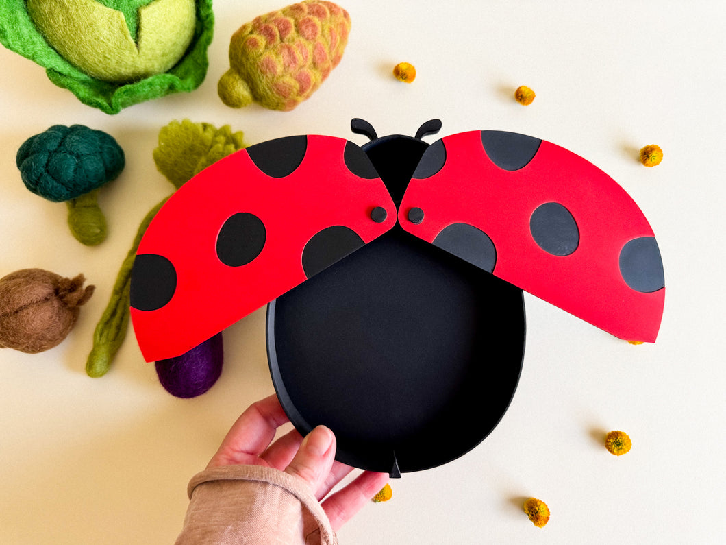 NEW - Ladybug Bio Sensory Play Tray with Moving Wings