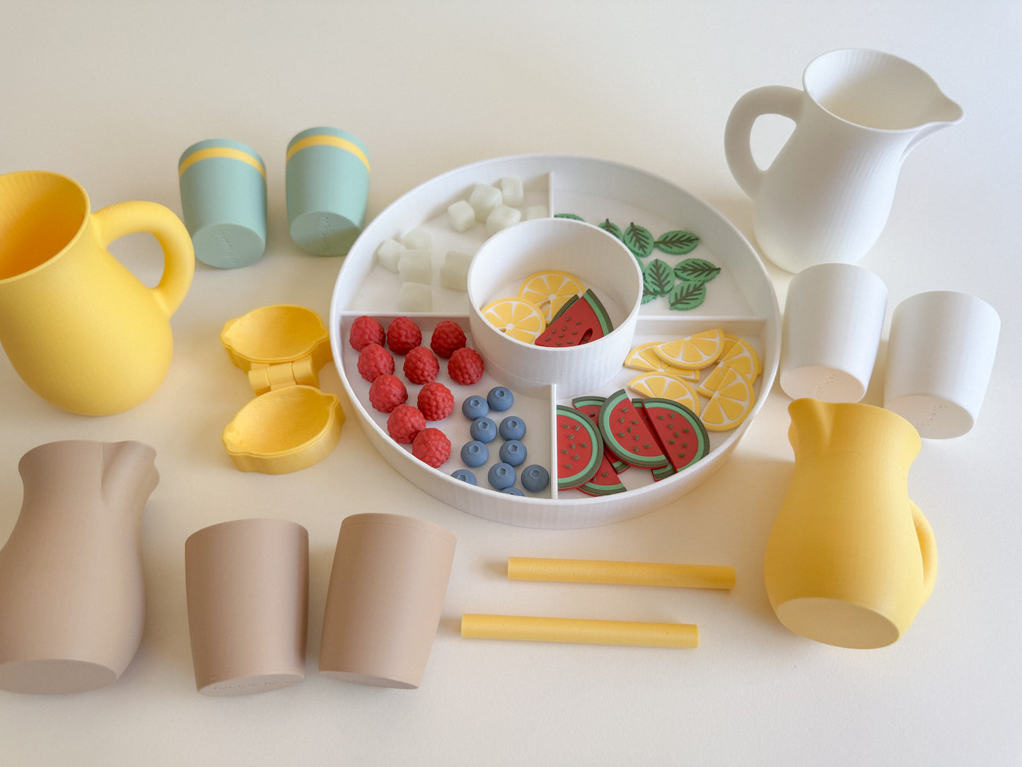 Homemade Lemonade Sensory Play Kit, 3D-printed