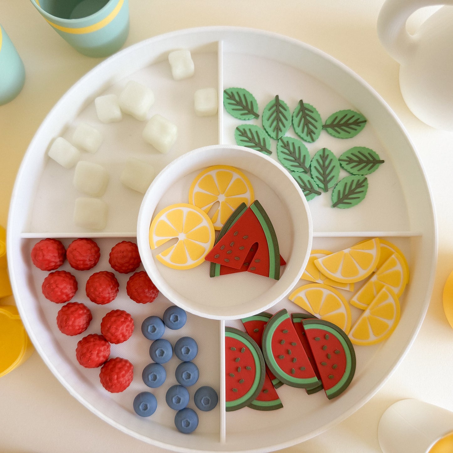 Homemade Lemonade Sensory Play Kit, 3D-printed