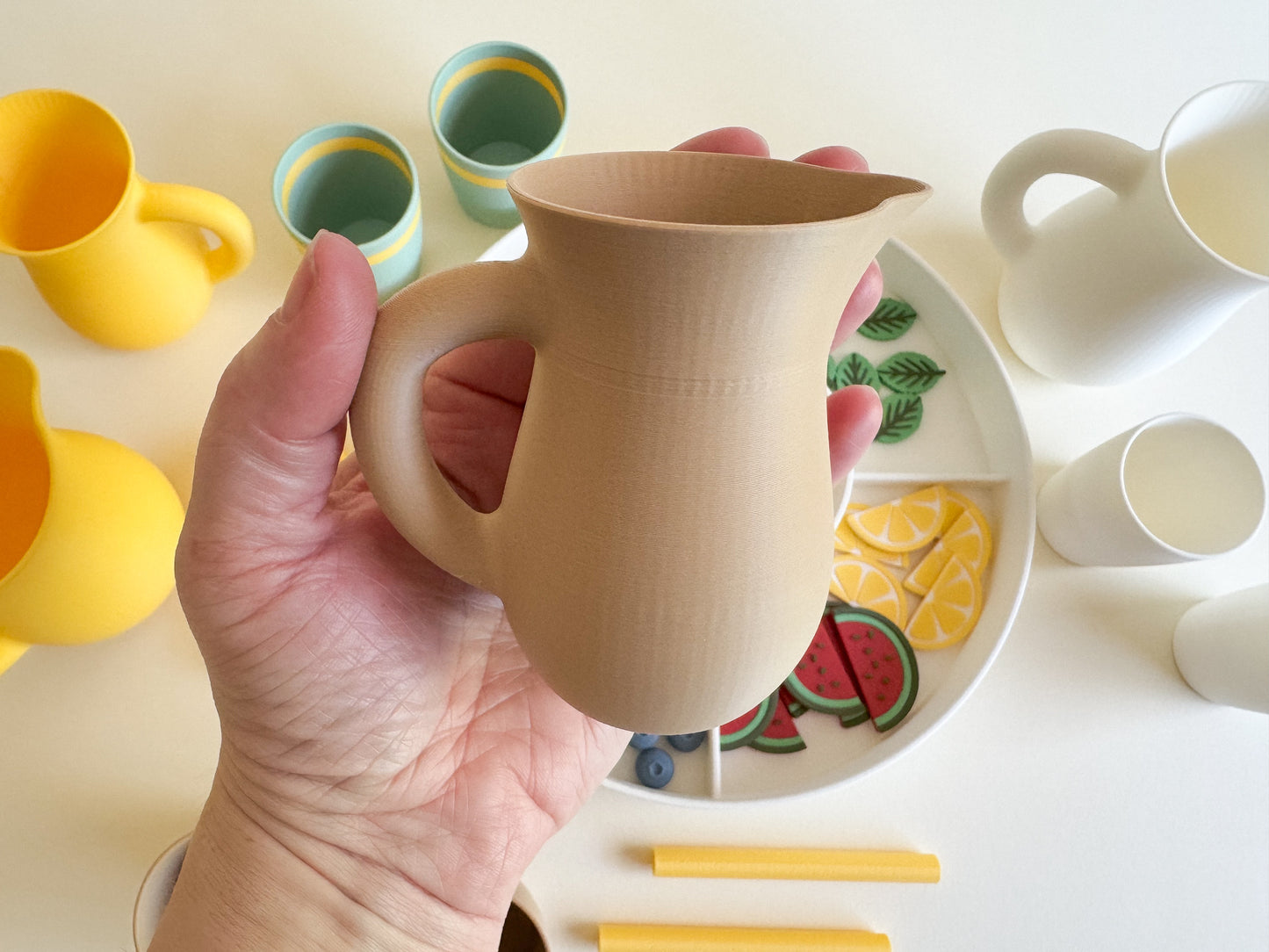 Homemade Lemonade Sensory Play Kit, 3D-printed