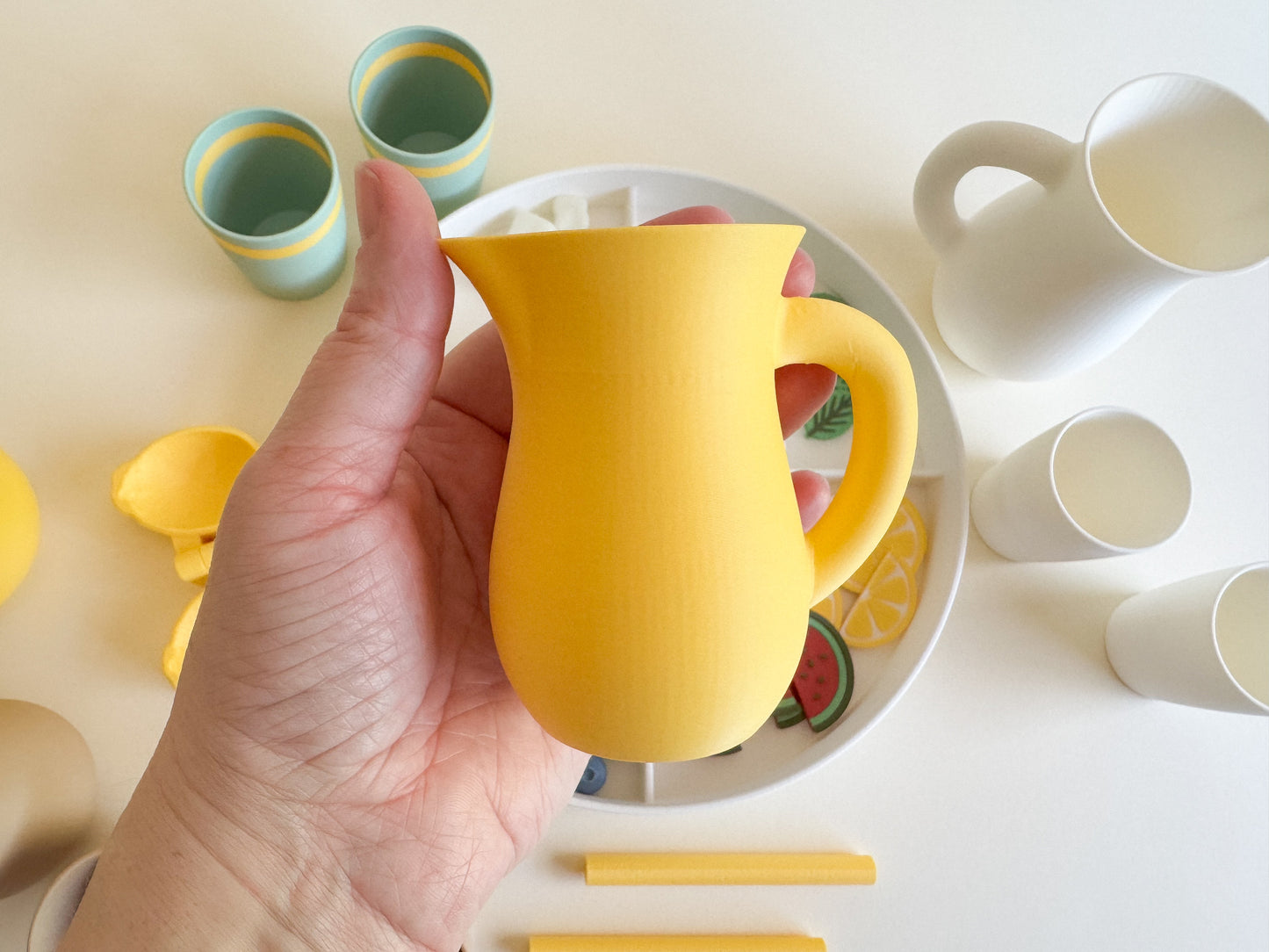 Homemade Lemonade Sensory Play Kit, 3D-printed