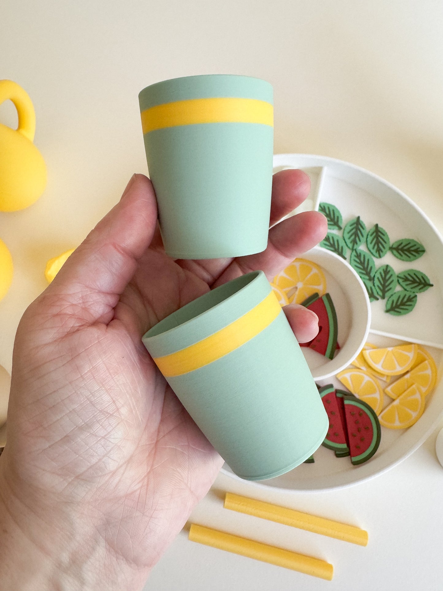 Homemade Lemonade Sensory Play Kit, 3D-printed