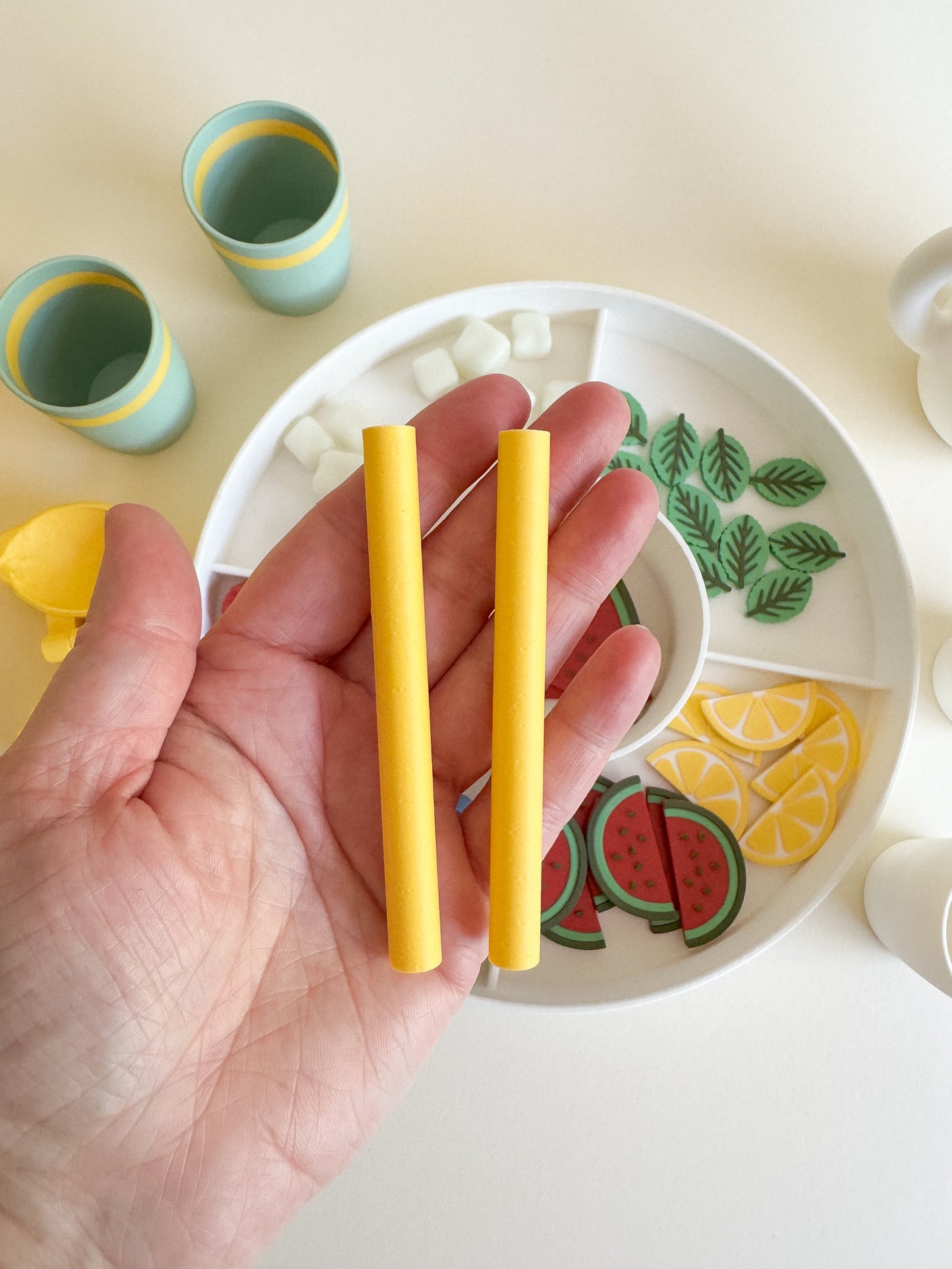 Homemade Lemonade Sensory Play Kit, 3D-printed