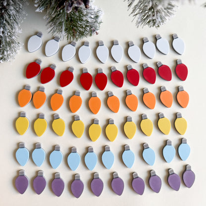 Light Bulb Festive Math Counters or Decoration (3D-printed)