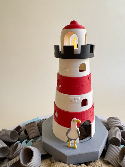 Coastal Lighthouse – 3D-printed Sensory Play Piece