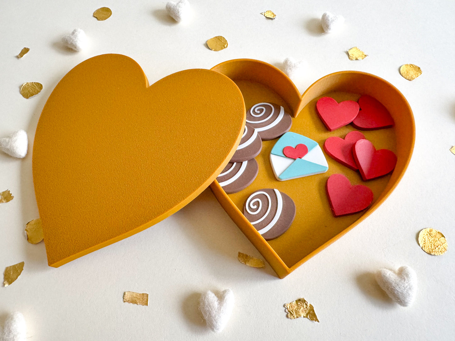 Heart Shaped Eco Friendly Sensory Box with loose parts