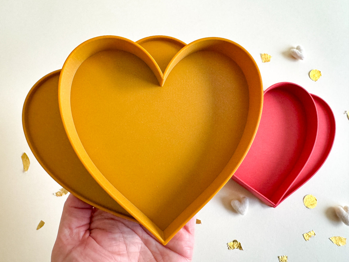 Heart Shaped Eco Friendly Sensory Box with loose parts