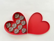 Load image into Gallery viewer, Heart Shaped Eco Friendly Sensory Box with loose parts
