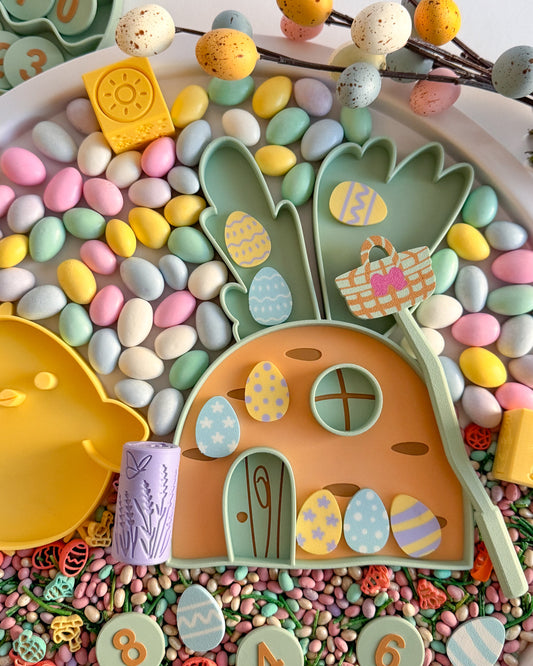 Magnetic Basket Wand & Eggs – Sorting and Counting Play Set by WooBeWee