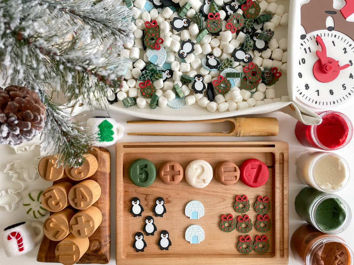 Winter-themed Math Counters set of 10