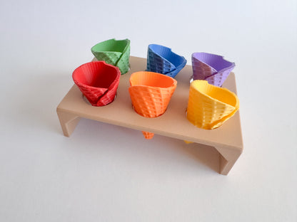 New - Mini Ice Cream Waffle cone set by WooBeWee