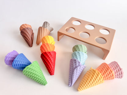 New - Mini Ice Cream Waffle cone set by WooBeWee