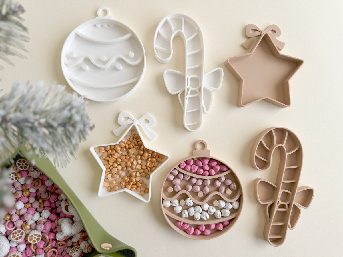 Mini Festive Bio Sensory Play Tray (set or individual)
