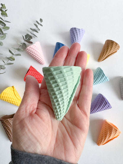 New - Mini Ice Cream Waffle cone set by WooBeWee