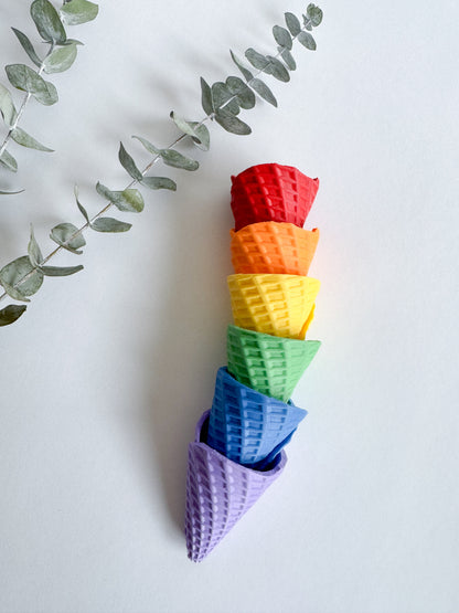 New - Mini Ice Cream Waffle cone set by WooBeWee