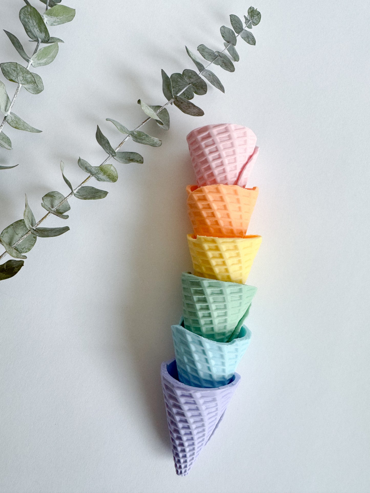 New - Mini Ice Cream Waffle cone set by WooBeWee