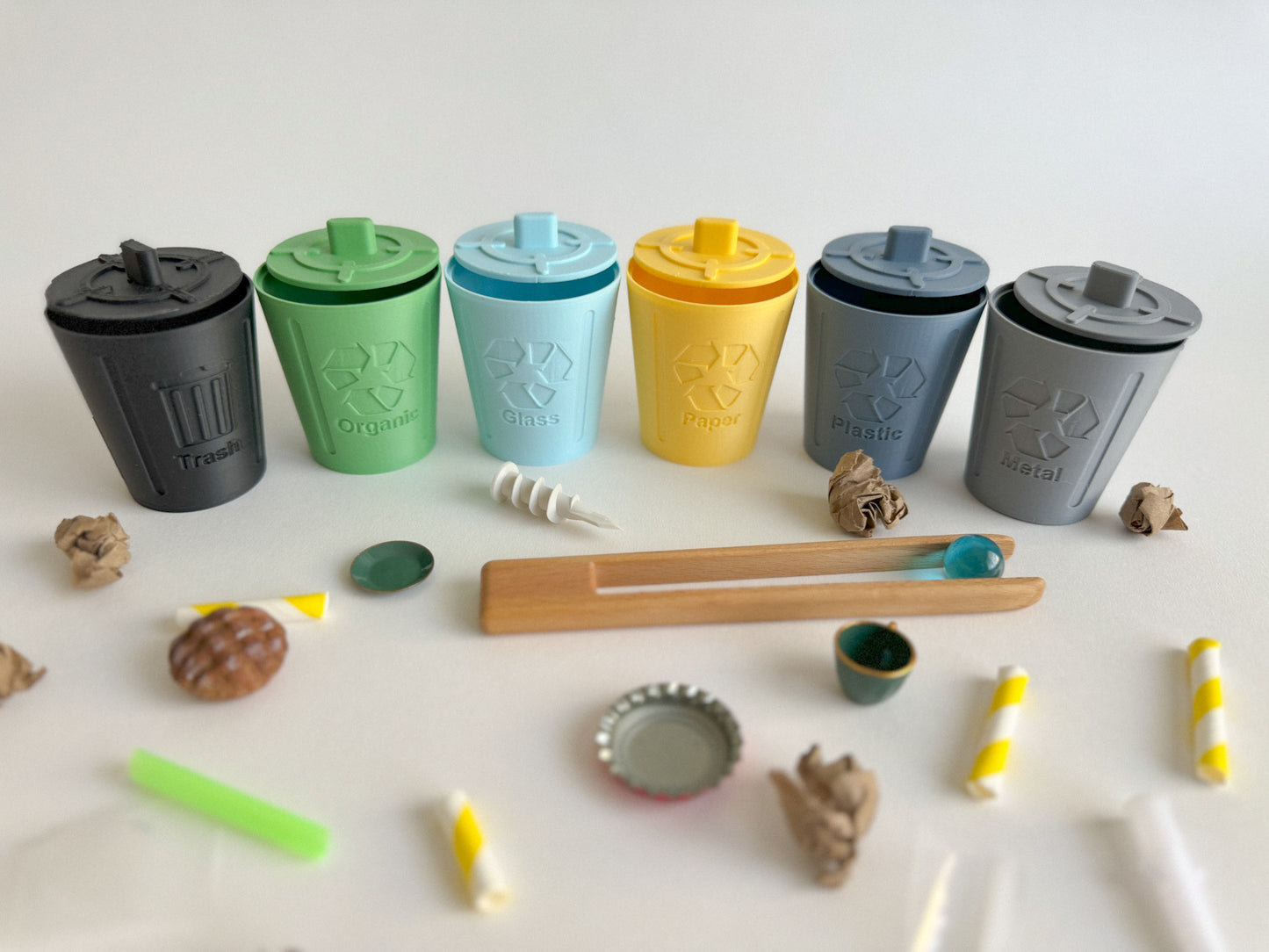 Mini Trash Cans - Sorting Bins