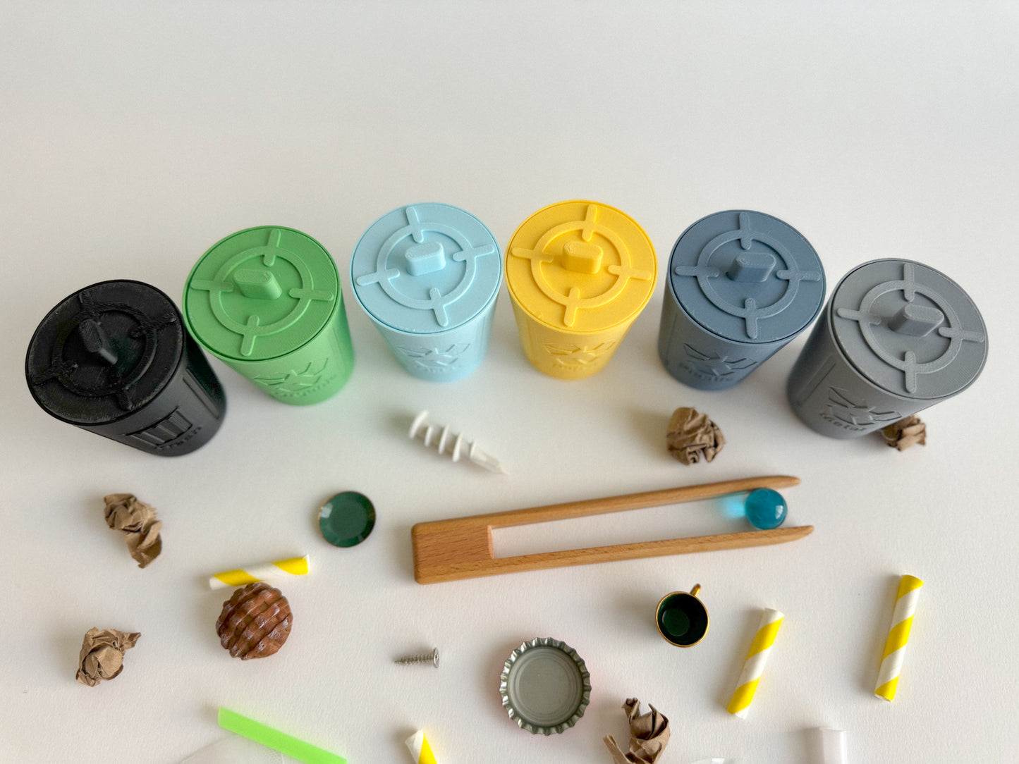 Mini Trash Cans - Sorting Bins
