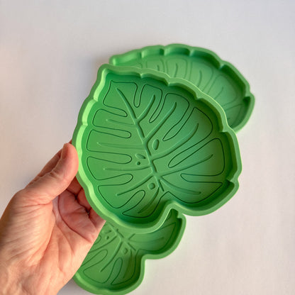 Monstera Leaf Bio Play Tray Set, 3D printed by WooBeWee™