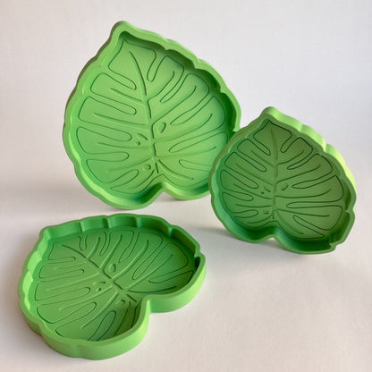Monstera Leaf Bio Play Tray Set, 3D printed by WooBeWee™