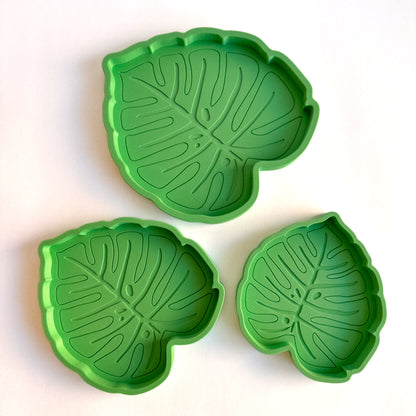 Monstera Leaf Bio Play Tray Set, 3D printed by WooBeWee™