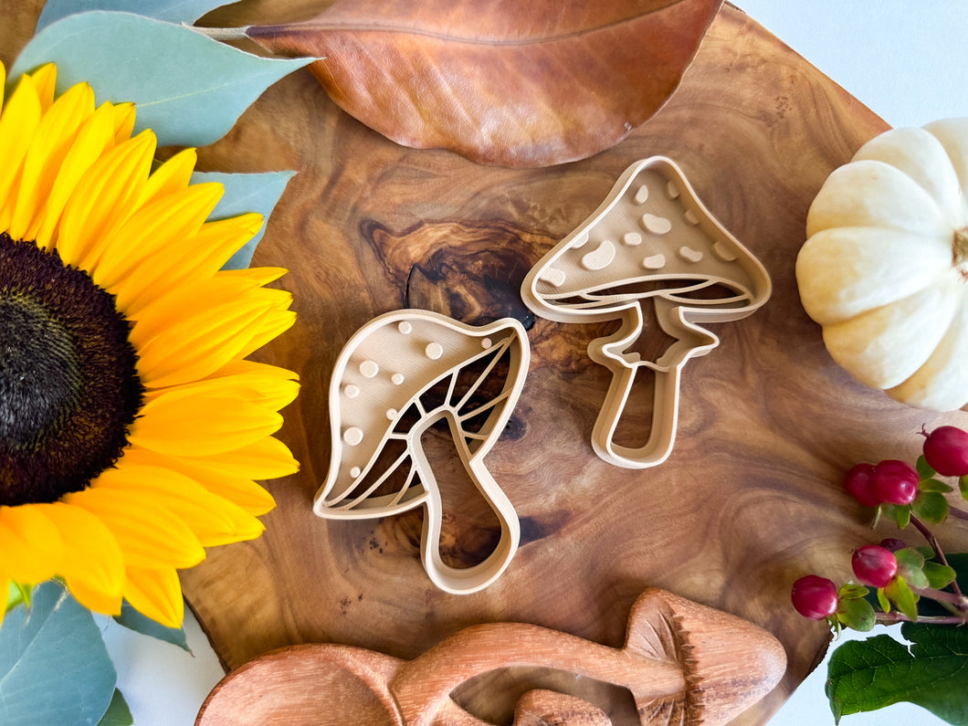 NEW Mushroom Bio Dough Cutter set of 2