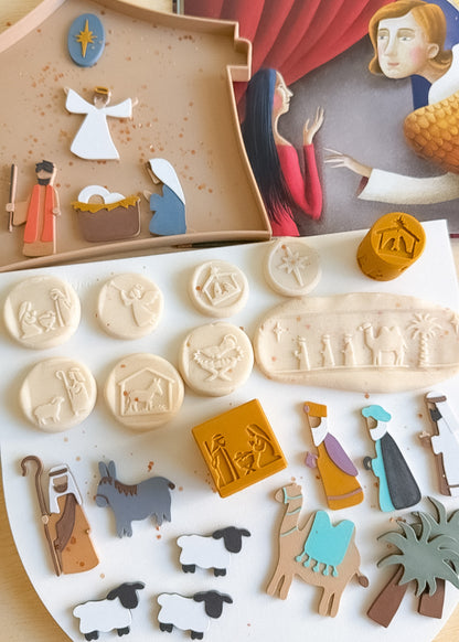 Nativity-themed 2-in-1 Cube with Roller – A Twist on Classic Dough Play - by inniko