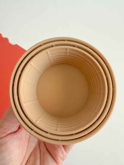 Wicker Sensory Nesting Bowls set of 3