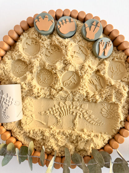 New Prehistoric and Dinosaur Play Roller and Stamp Set by inniko