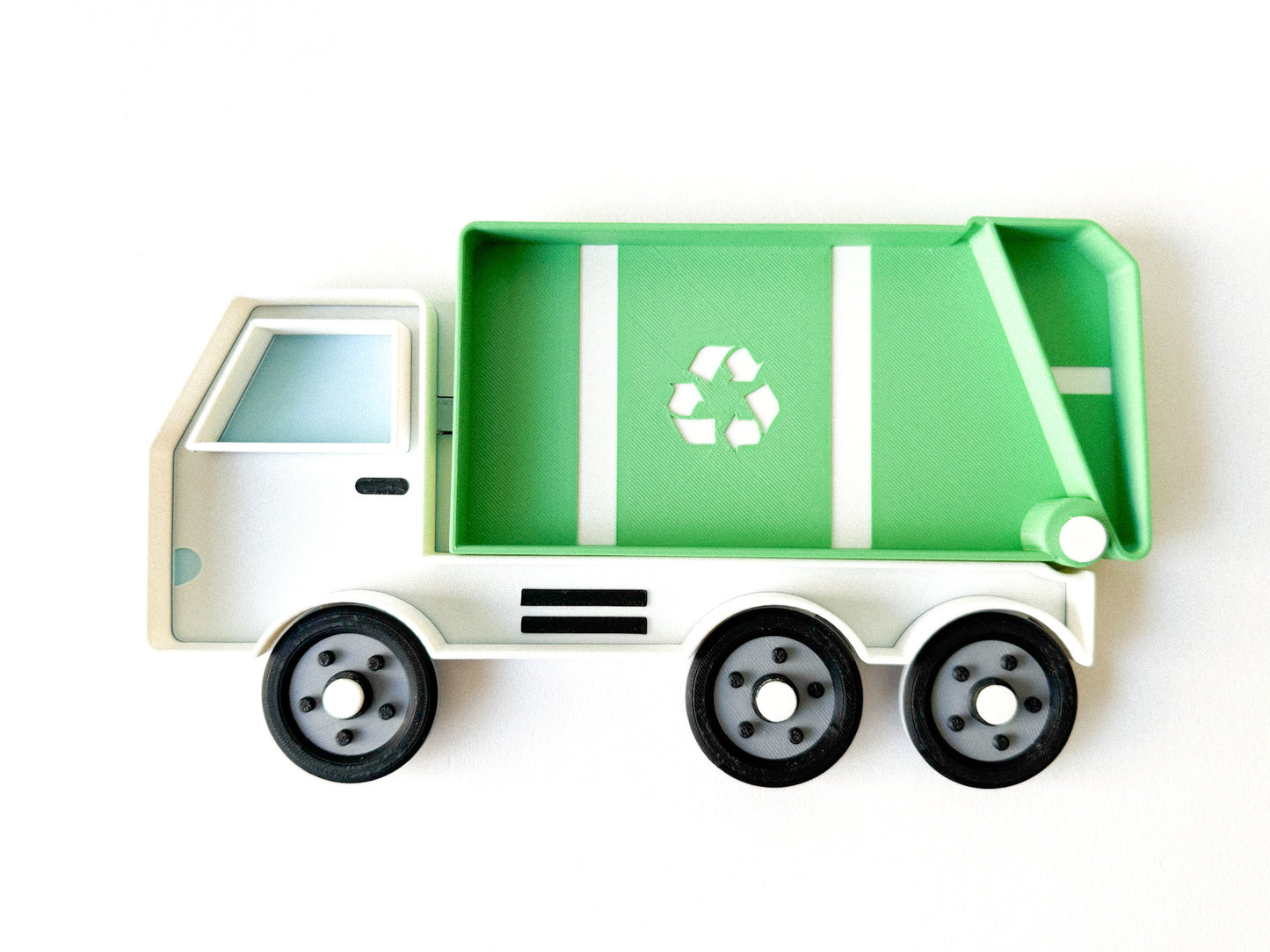 NEW - Trash Truck Bio Play Tray  with moving wheels and garbage bin