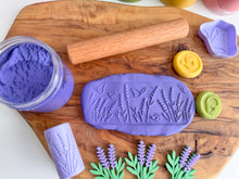 Load image into Gallery viewer, Spring and Easter-themed Playdough Roller and Stamps - A Twist on Classic Dough Play - by inniko
