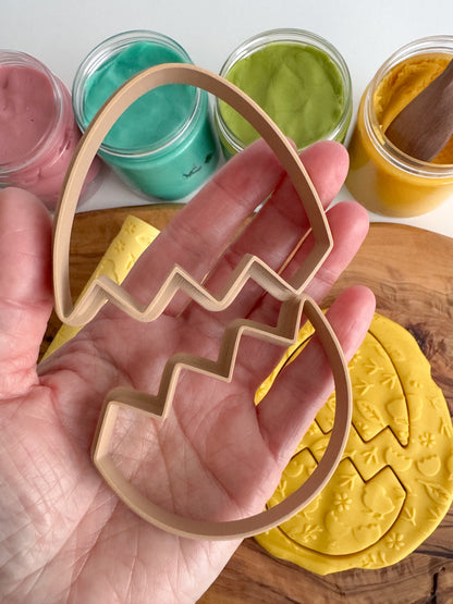 Spring and Easter-themed Playdough Roller and Stamps - A Twist on Classic Dough Play - by inniko