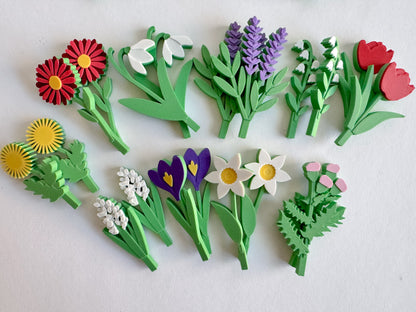 New - Petal Pals, 3D-printed Flowers by WooBeWee