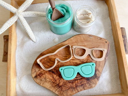 NEW Sunglasses and Sand Dollar Bio Dough Cutter