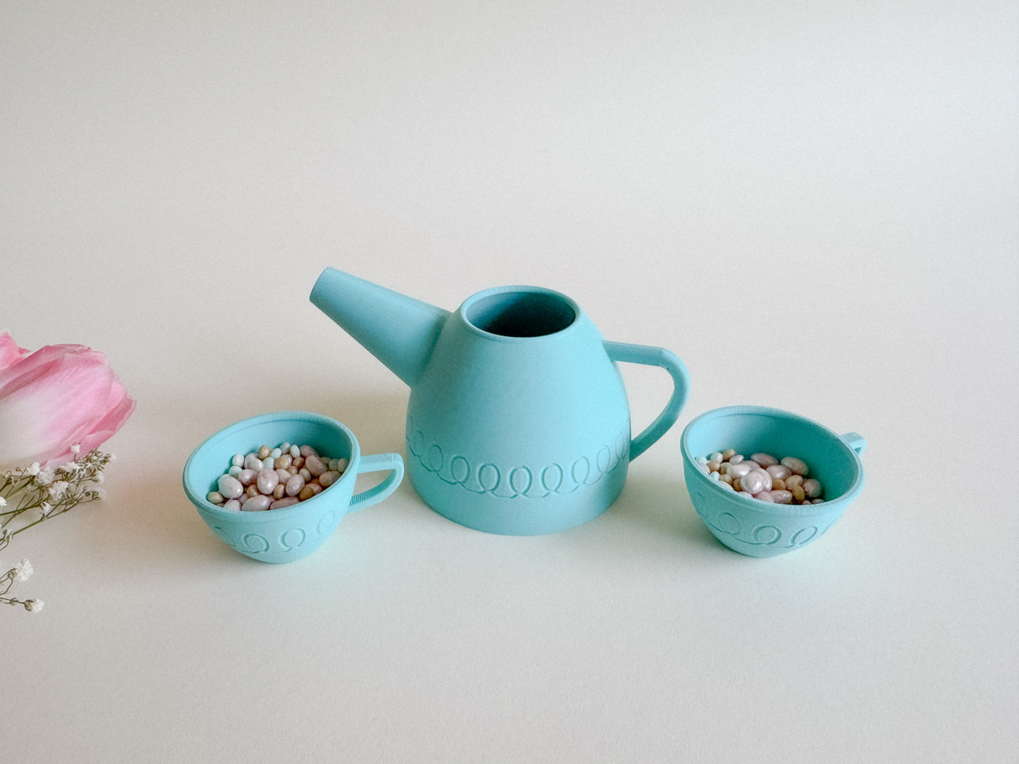 Charming Tea Set, 3D-printed