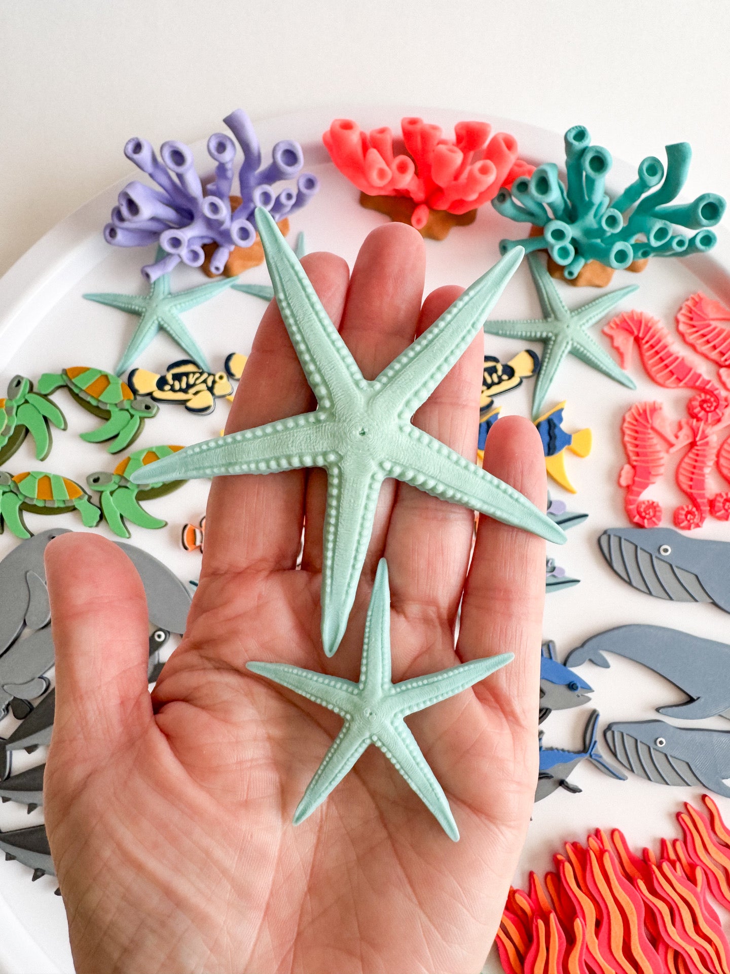 Sea Animals Loose parts Ready to 3D Print STL and 3MF Digital Download