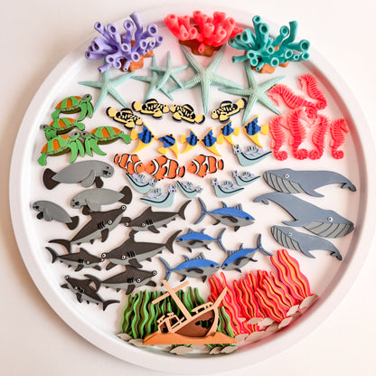 Sea Animals Loose parts Ready to 3D Print STL and 3MF Digital Download