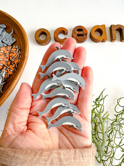 Ocean-themed Math Counters set of 10
