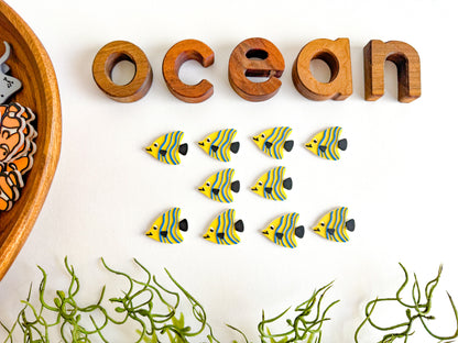 Ocean-themed Math Counters set of 10